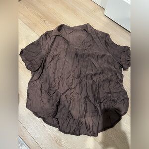 NWOT Shein Curve Collared Shirt